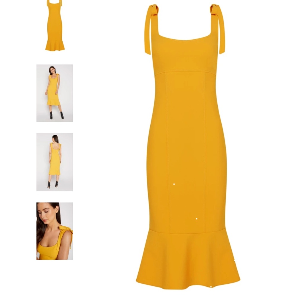 Likely Fishtail Dress, Golden